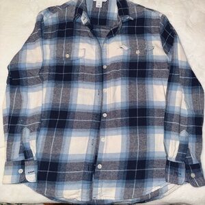 Woman’s Blue Plaid Shirt